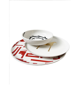 Mimmo Paladino, triptych of plates, 2010