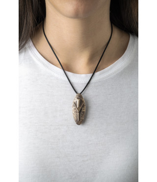 Shield pendant or pin | Bronze | 2022