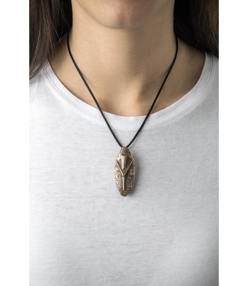 Shield pendant or pin | Bronze | 2022
