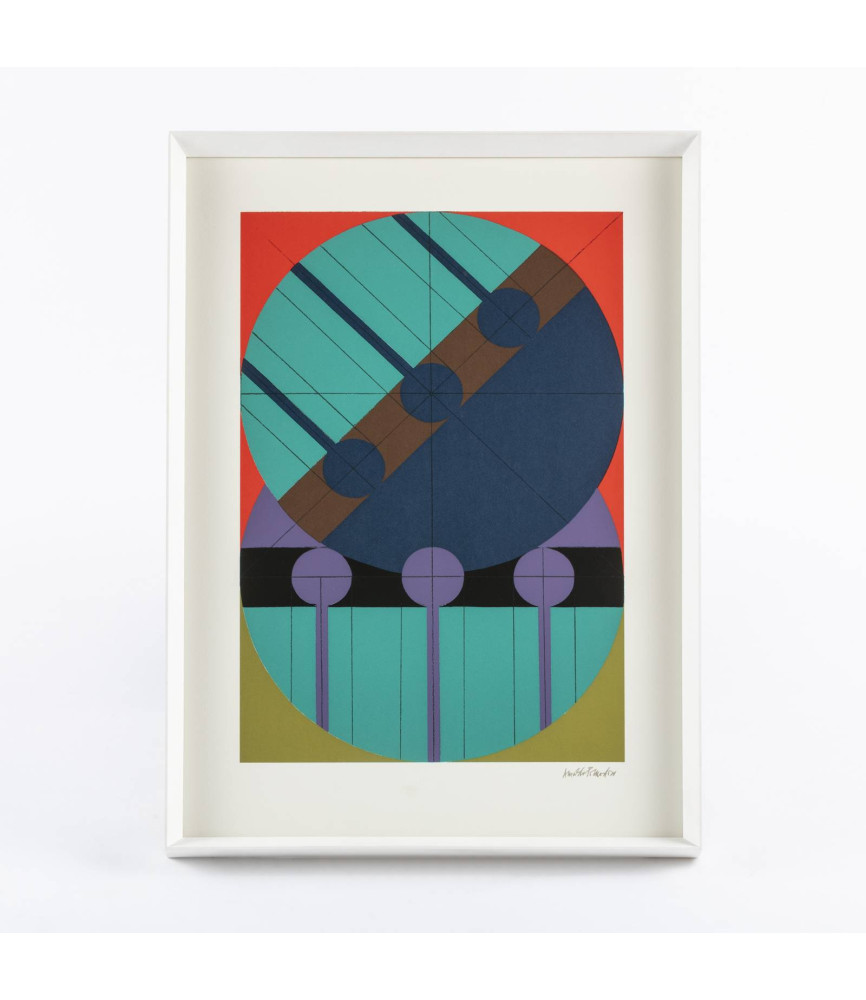 Stampa serigrafica da litografia "senza titolo", 1969-12