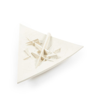 Piatto triangolare (bianco), 2003