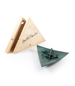 Piatto triangolare (verde), 2003