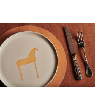 Mimmo Paladino, triptych of plates, 2010