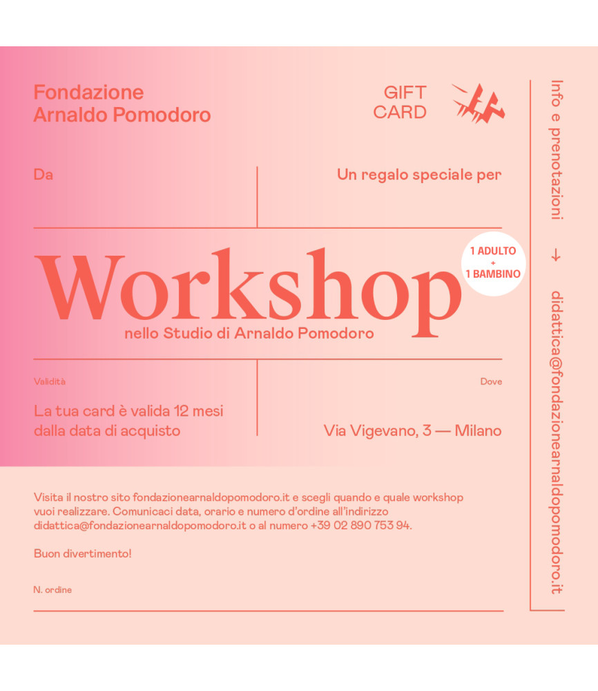 Gift Card Workshop | Famiglie ( 1 adulto + 1 bambino )