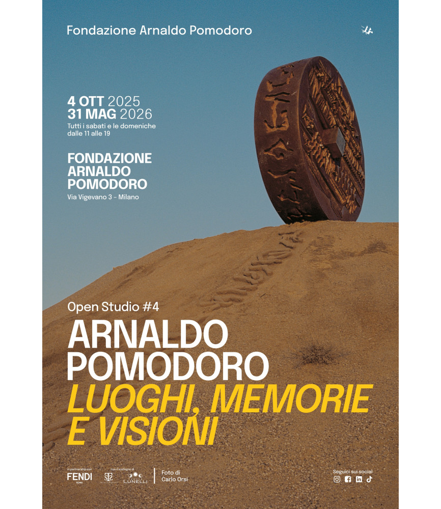 Entrance to the exhibition Open Studio 3  | Arnaldo Pomodoro. La Sfera